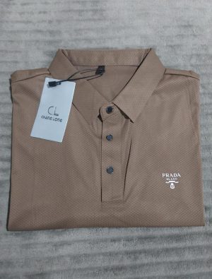Camisa Polo Chinesa Gold Marron