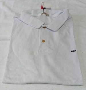 Camiseta gola polo tricô